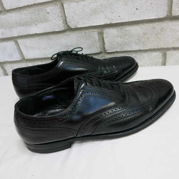 Florsheim Brogue Leather Wingtip Dress Formal Oxfords Footwear Shoes Size 11 C - Picture 4 of 7